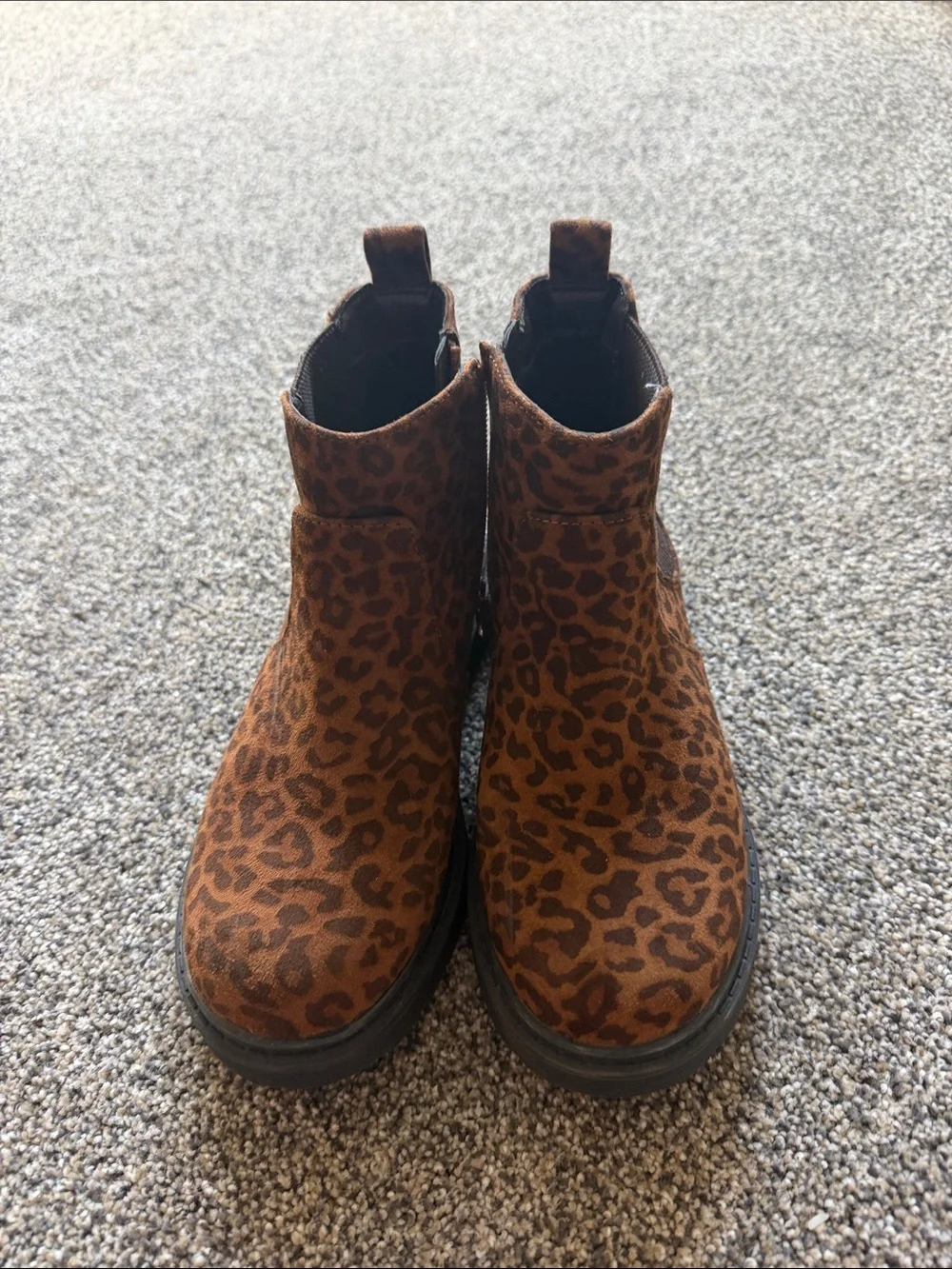 Cat & Jack Brown Leopard Chelsea Boots for Kids